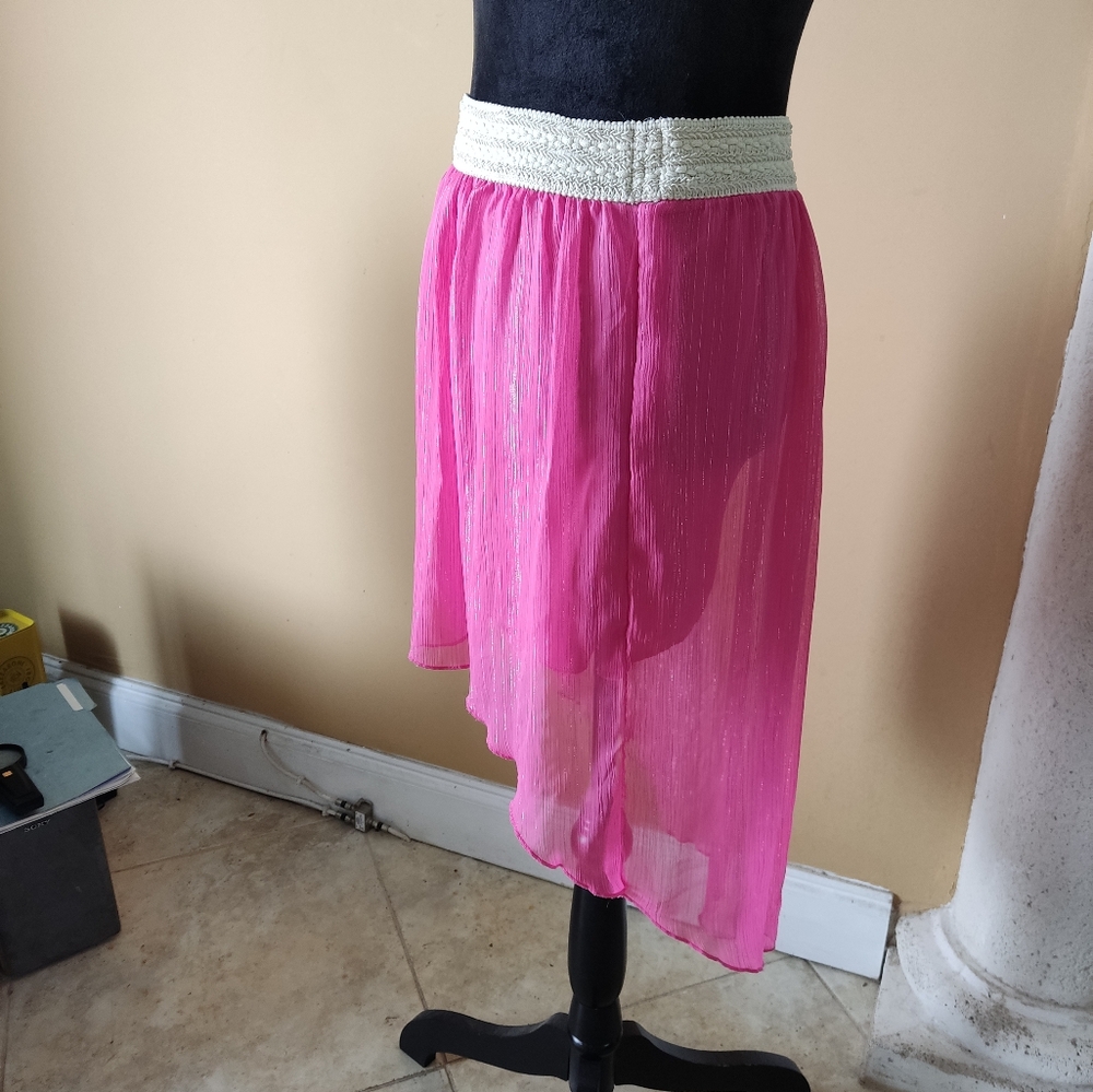 Pinky Pink High-Low Skirt Size Junior 12 - Picture 3 of 11